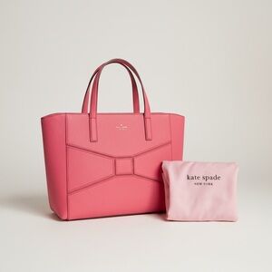 🌸🐣 Kate Spade Soft Pink Pebbled Leather Tote NWOT Dust Bag Large Satchel 🐣🌸